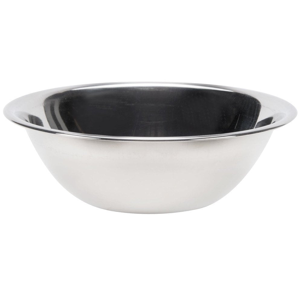 8-Quart Economy Mixing Bowl, Stainless Steel, silver