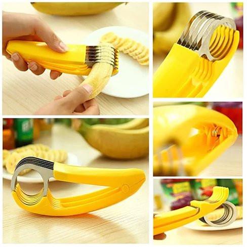 Handheld Six-Slice Banana Cutter