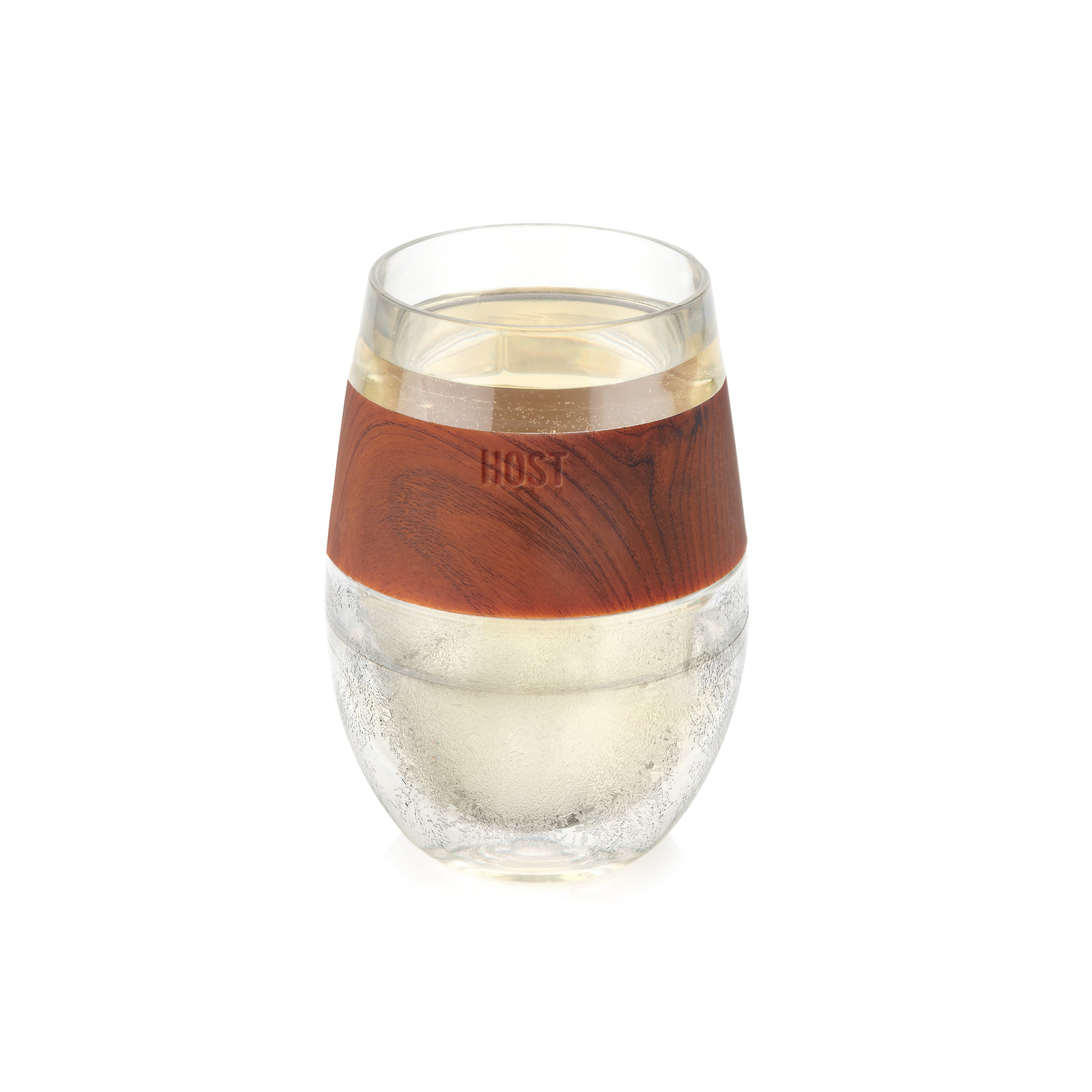 Wine Freeze Cooling Cup in Wood Single