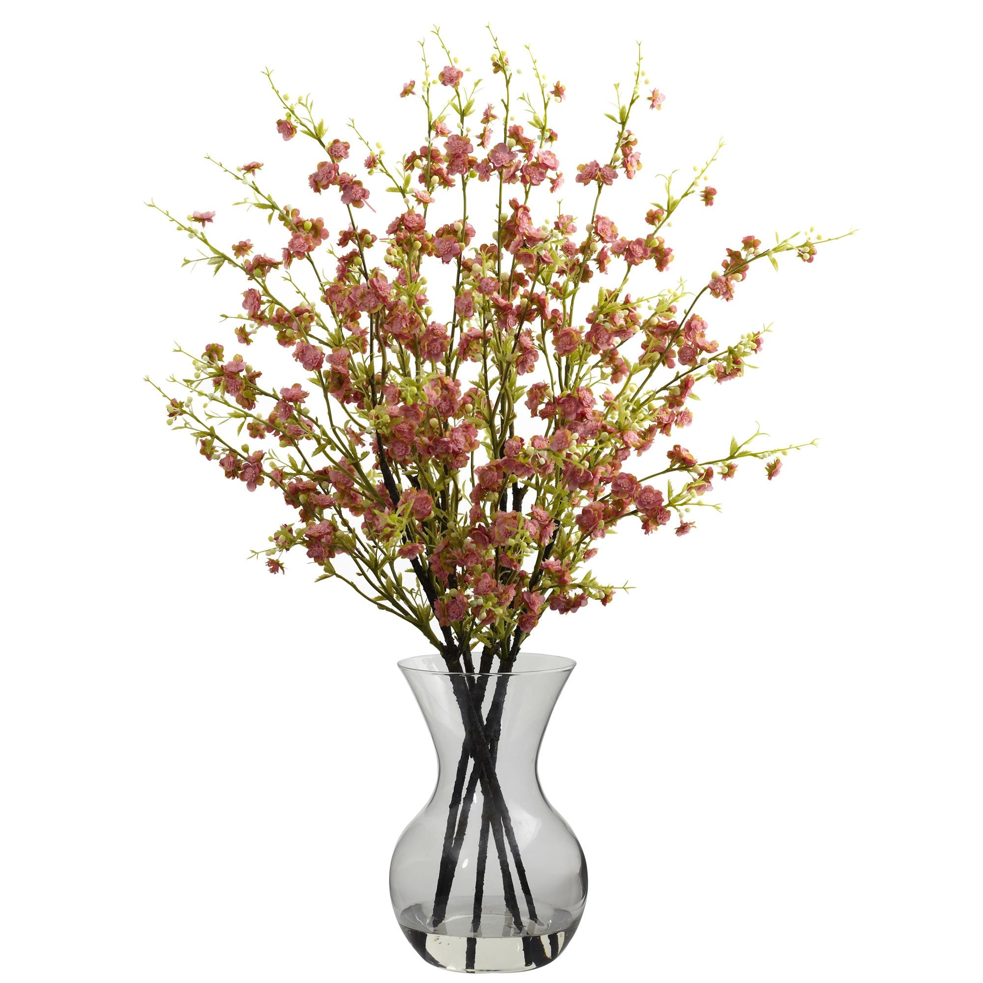 Pink Cherry Blossoms with Vase Arrangement