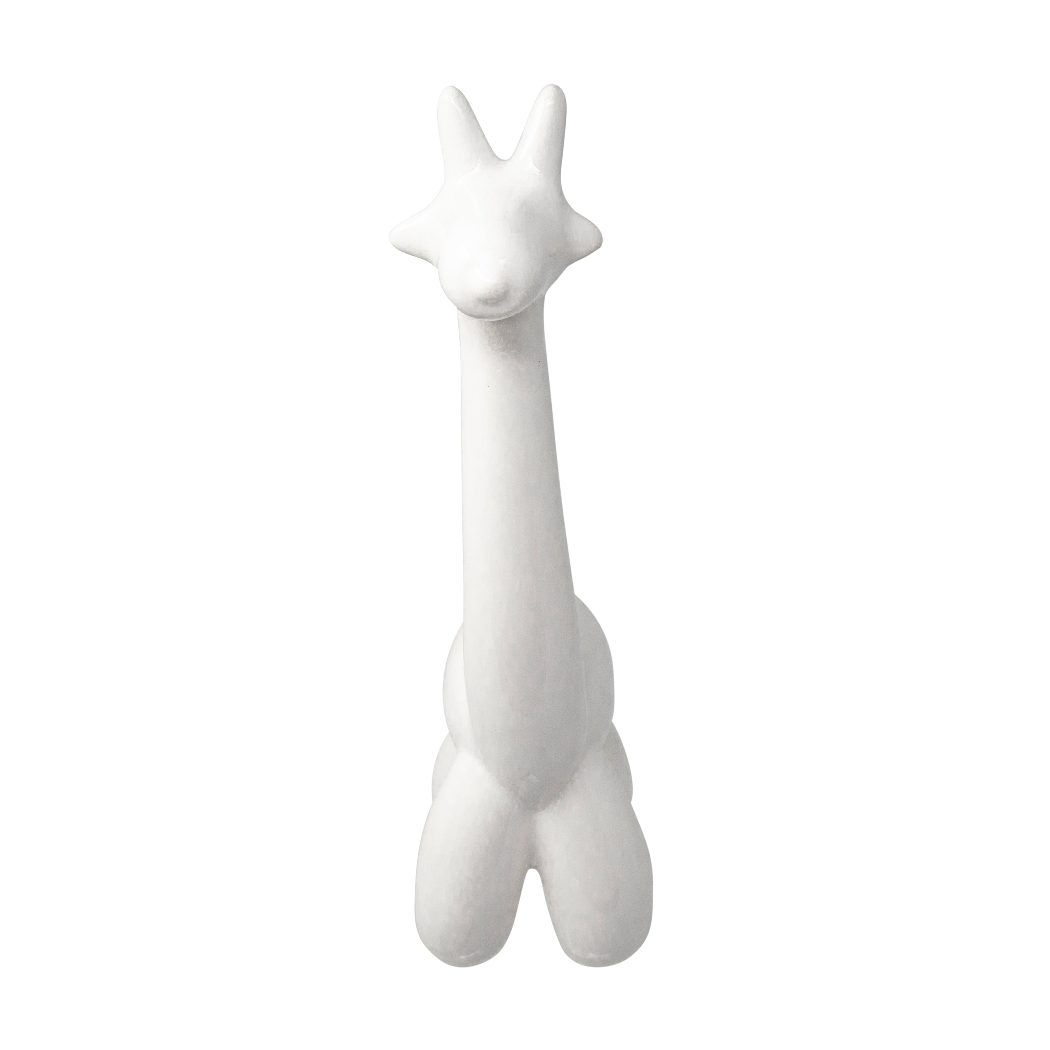 White Giraffe Balloon Animal, Figurines