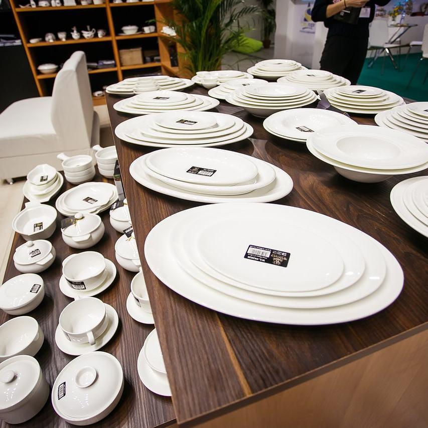 Set of 3 Fine Porcelain Oval Platter 16" 