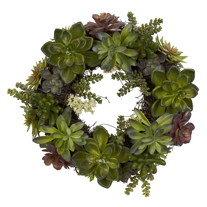 20" Succulent Wreath