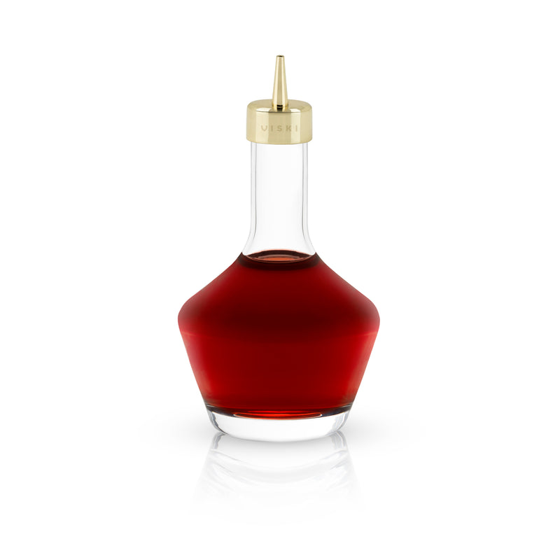 Bitters Bottle with Gold Dasher Top