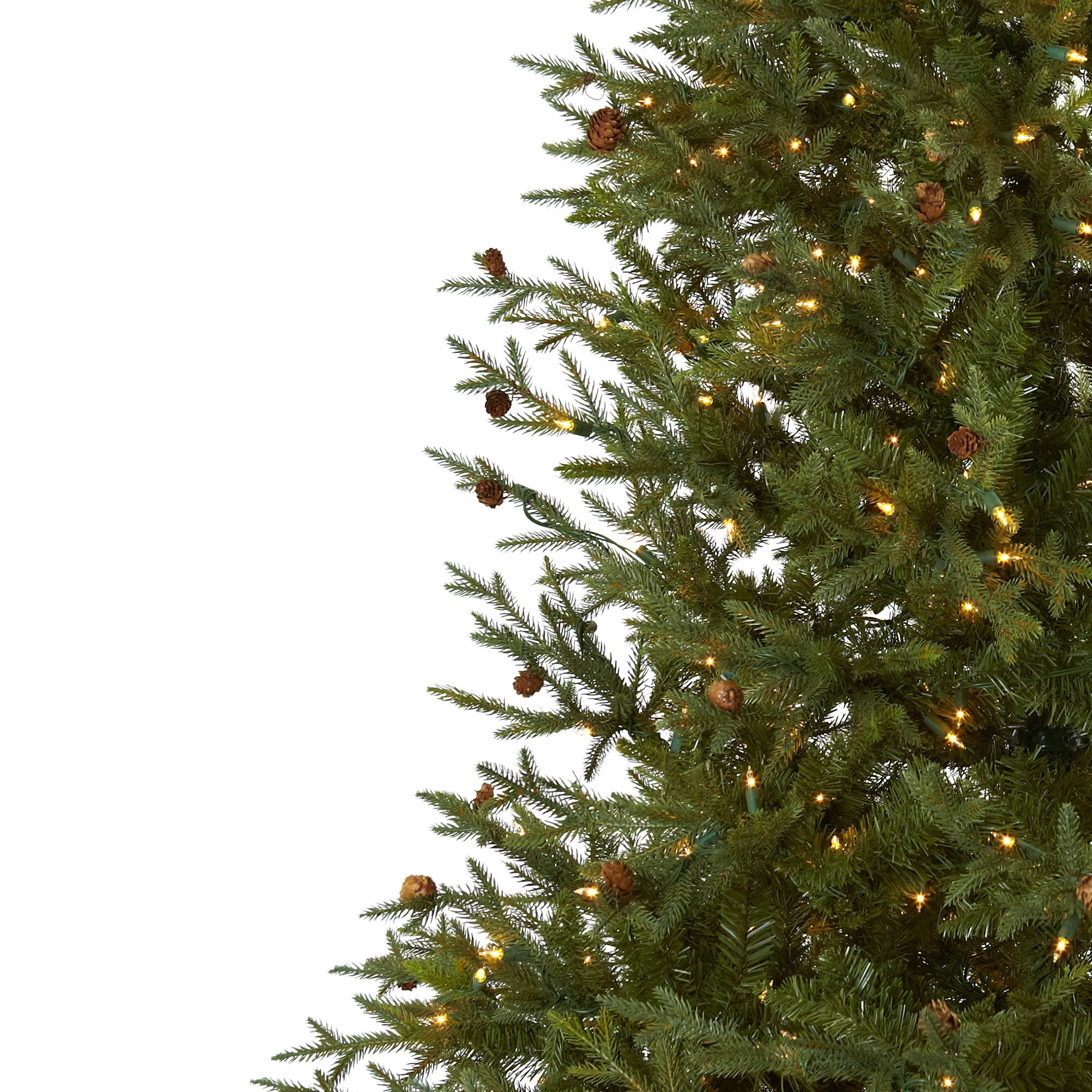 7.5' Classic Pine & Pine Cone Christmas Tree