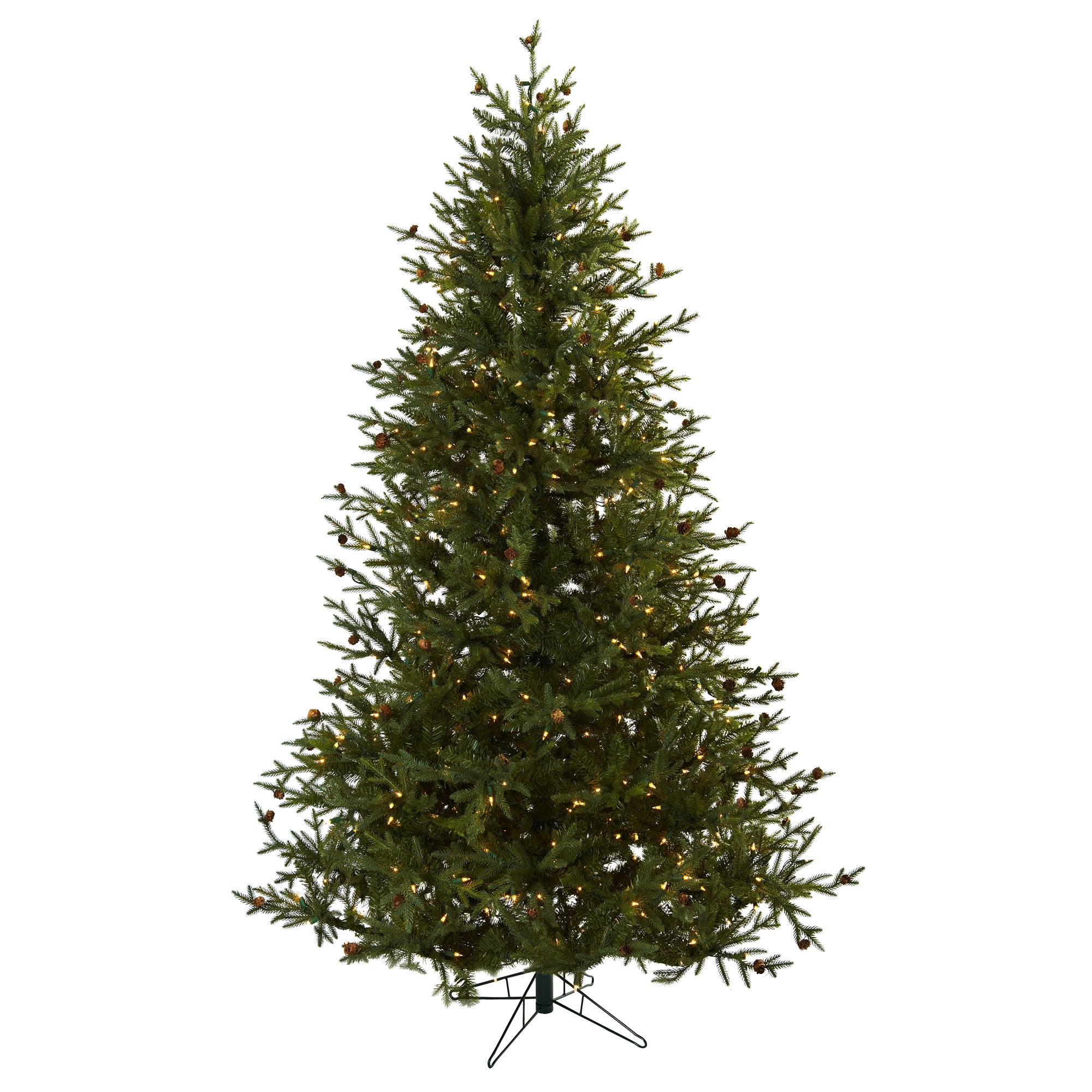 7.5' Classic Pine & Pine Cone Christmas Tree