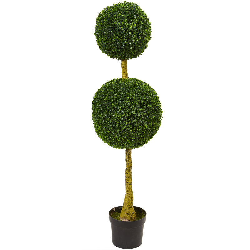 4.5' Double Topiary Boxwood Artificial Tree UV Resistant (Indoor/Outdoor)