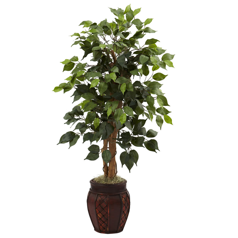 44" Ficus Tree with Decorative Planter