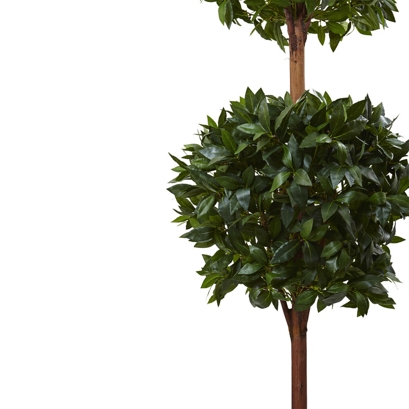 6' Double Ball Topiary Tree with European Barrel Planter