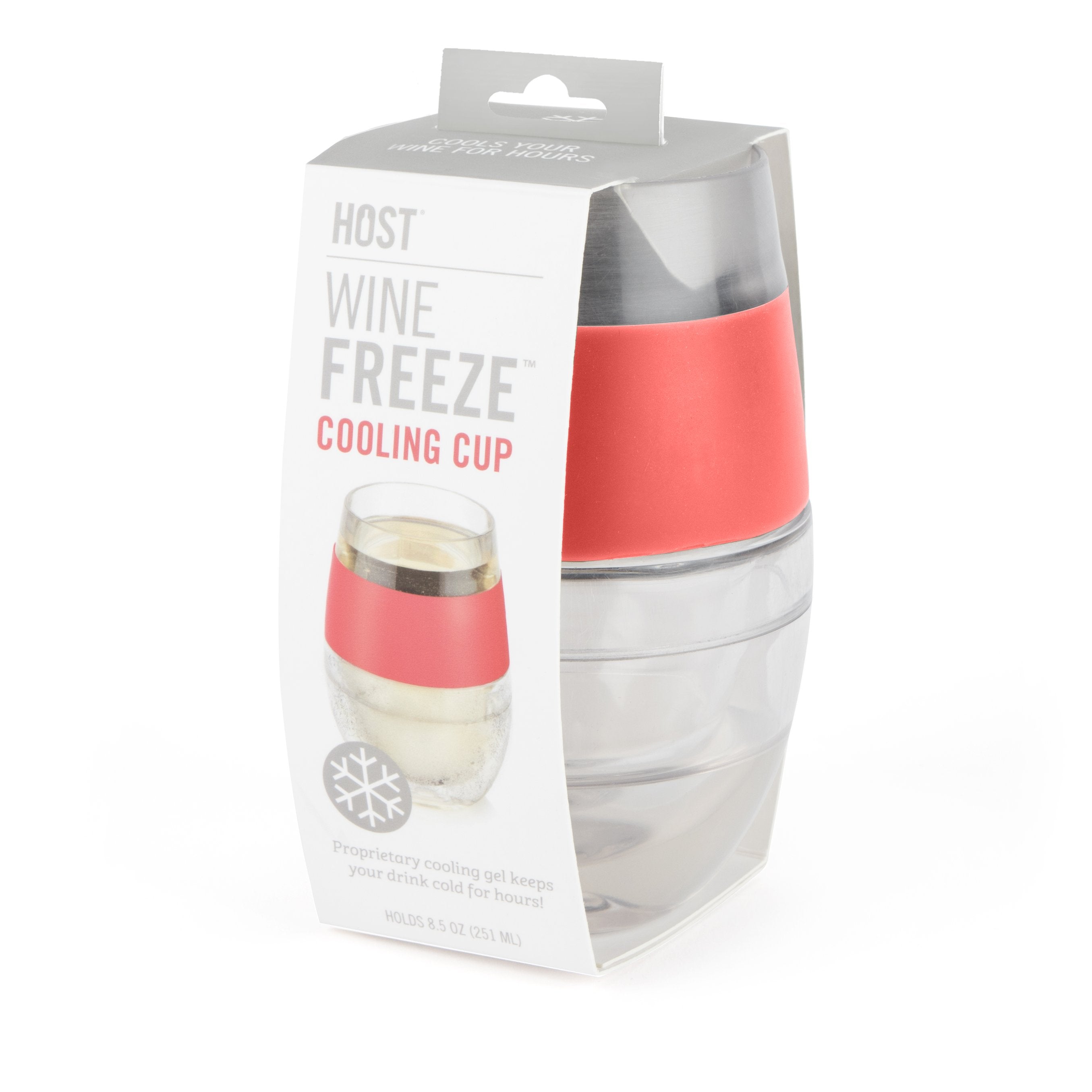 Wine Freeze Cooling Cup in Coral (1 pack) 