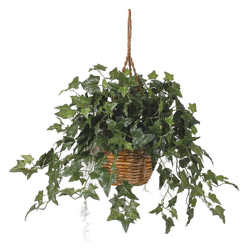 English Ivy Hanging Basket Silk Plant