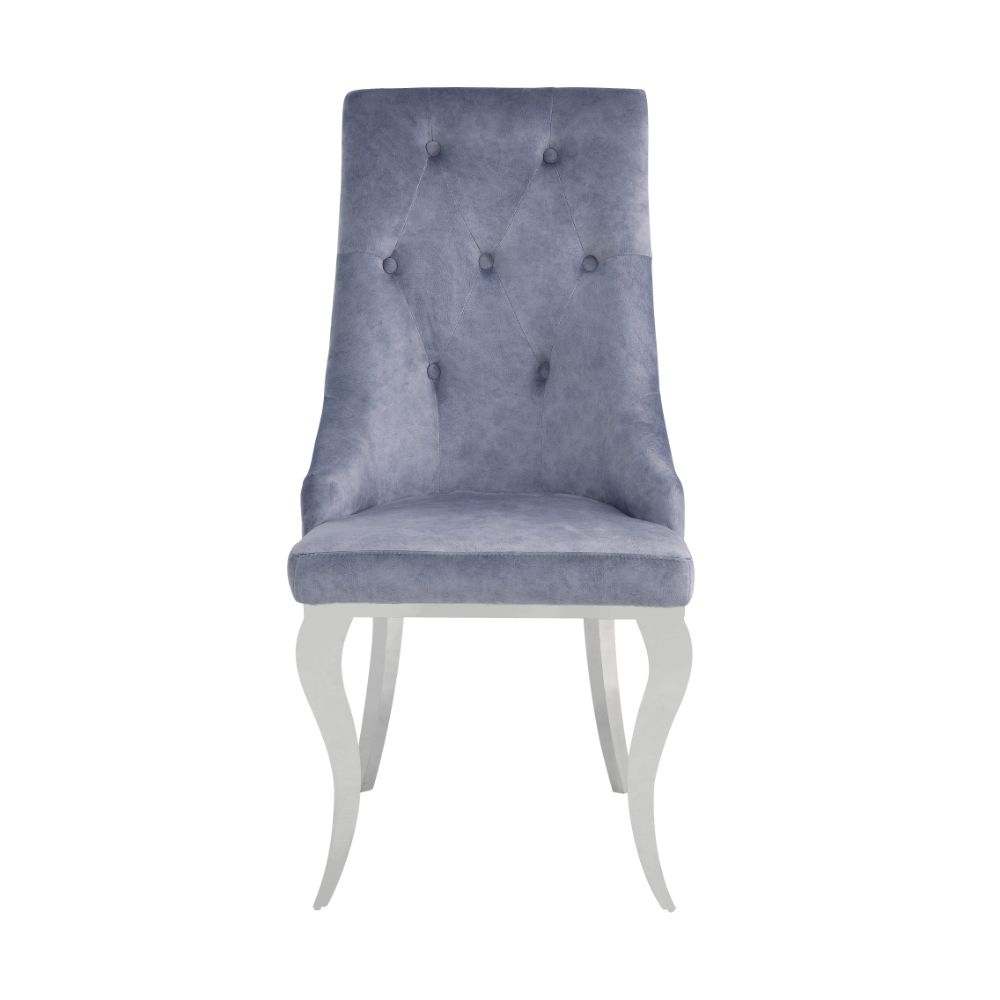 Dekel Side Chair (2Pc), Gray