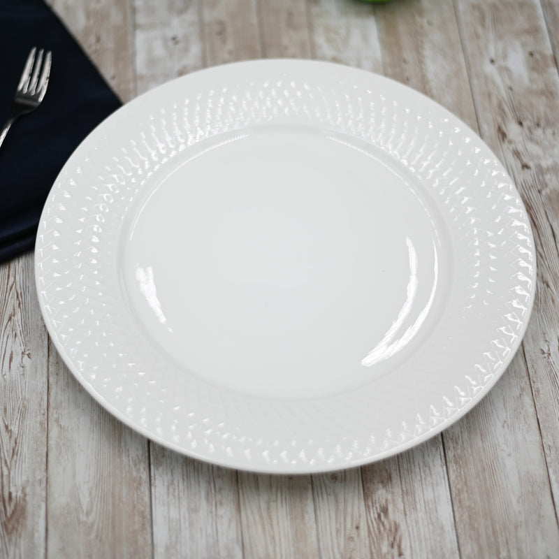 Fine Porcelain Dinner Plates 10" (Set of 6)