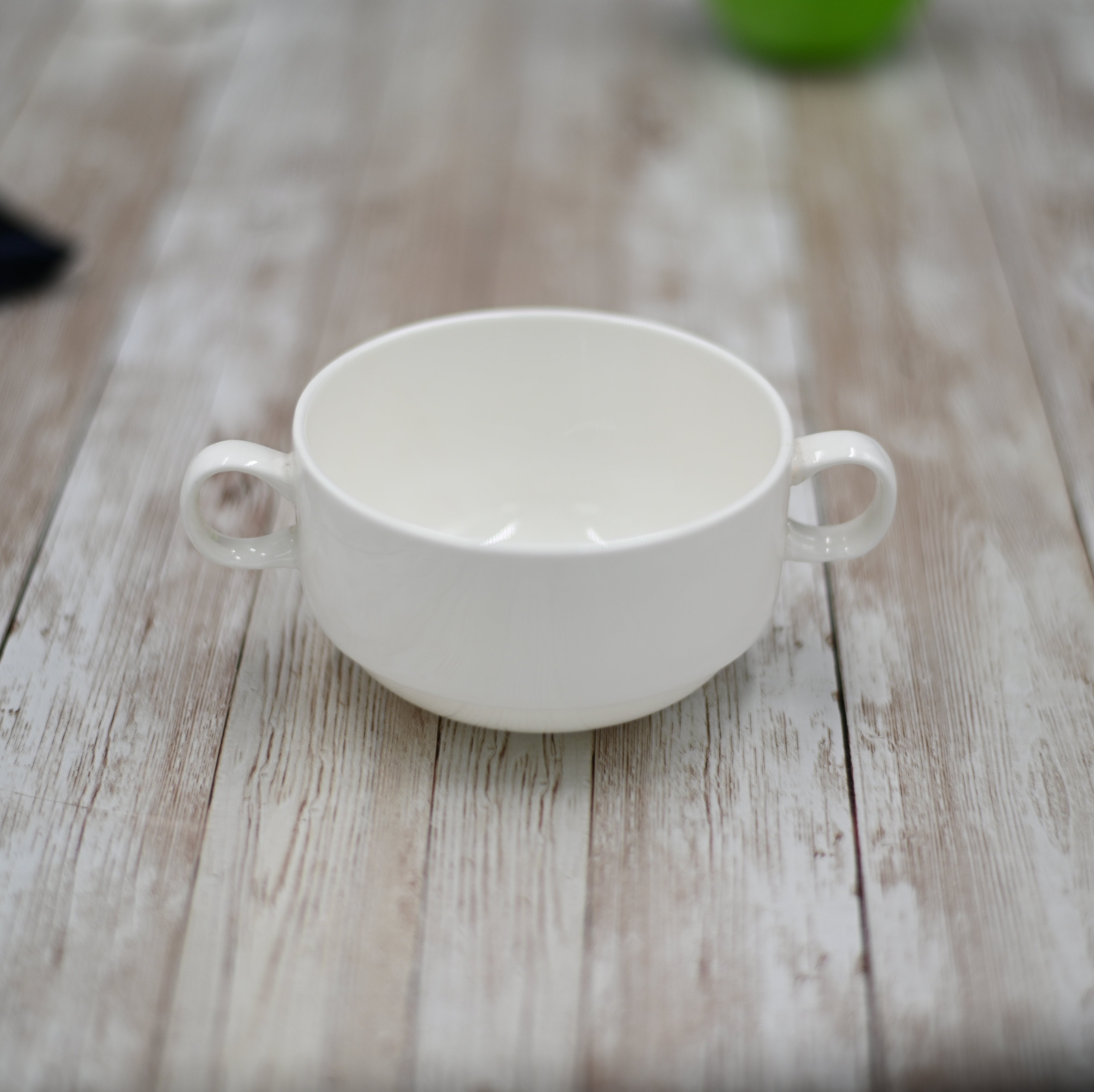 Set of 4 Fine Porcelain Soup Cups 4" 