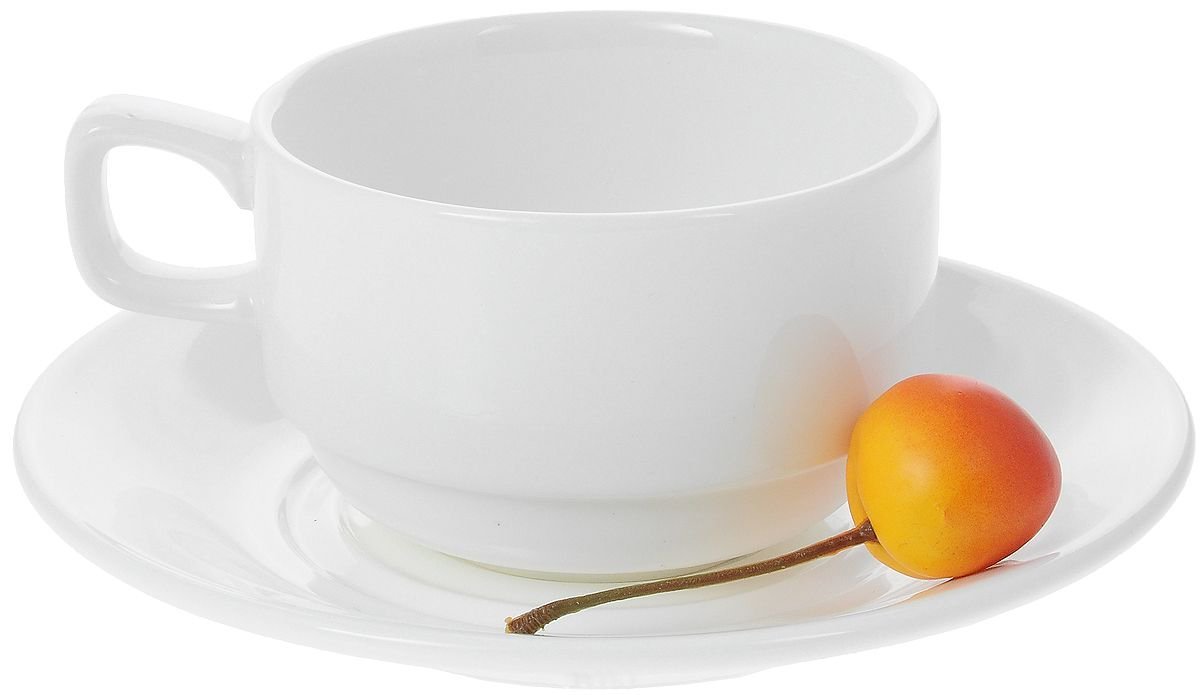 Set of 6 Fine Porcelain 7 Oz. Tea Cups & Saucers 
