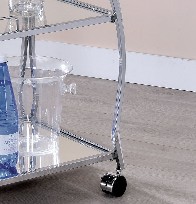 3-Tier Serving Cart in Chrome