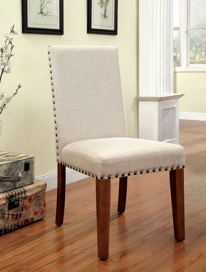 Industrial Nailhead Trimed Dining Chair