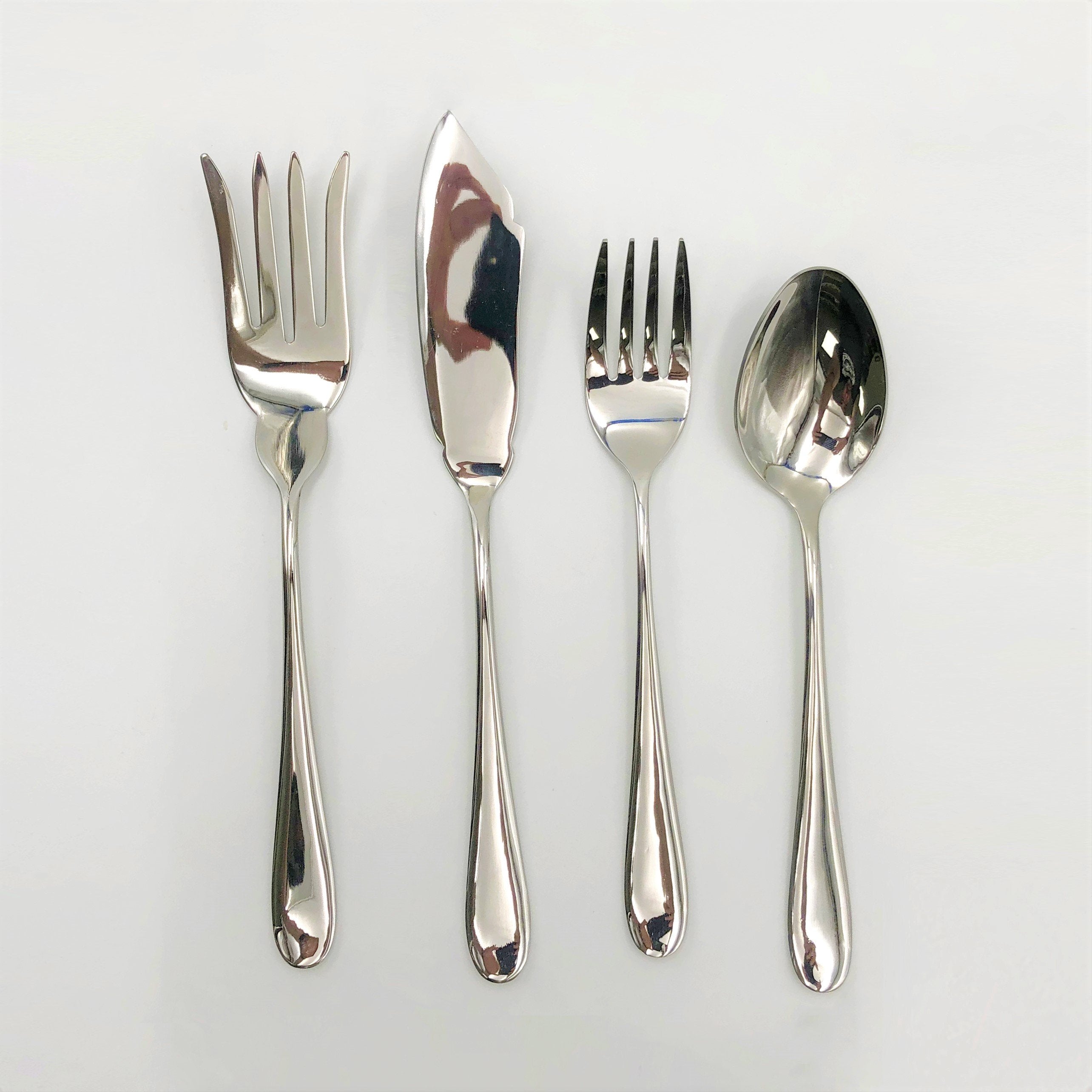 Stainless 4-Piece Serving Set