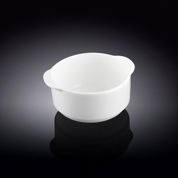 Set of 4 Fine Porcelain Soup Cups 4.25" 