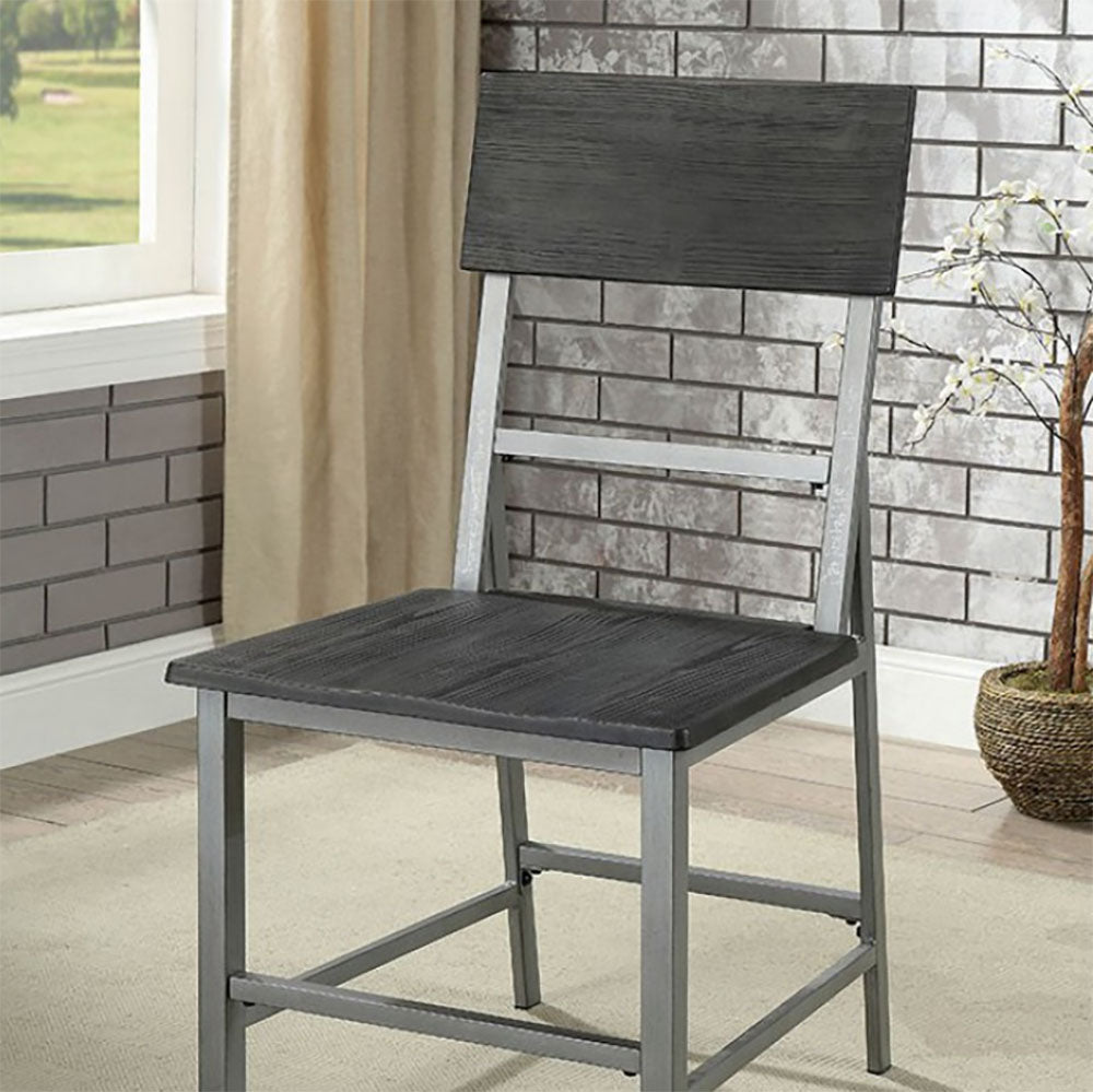Industrial Metal Dining Chair, Set of 2