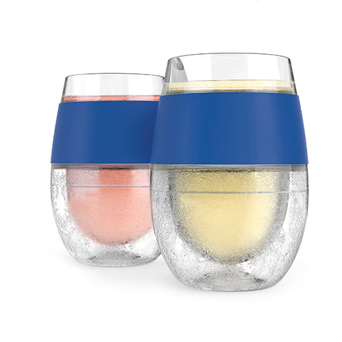 Wine Freeze Cooling Cups in Blue (set of 2) 
