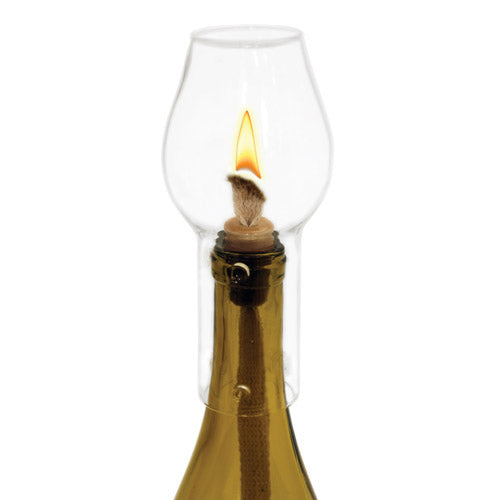 Glass Hurricane Bottle Lamp 