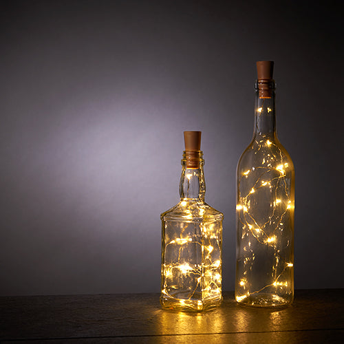 Warm White Bottle String Lights  - Set of 2 